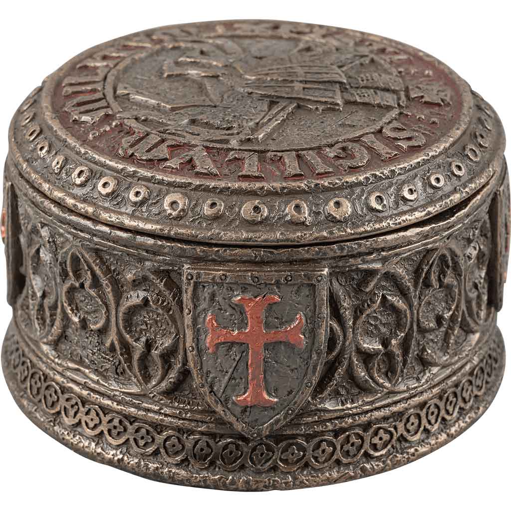Templar Seal Bronze Trinket Box