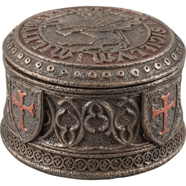 Templar Seal Bronze Trinket Box