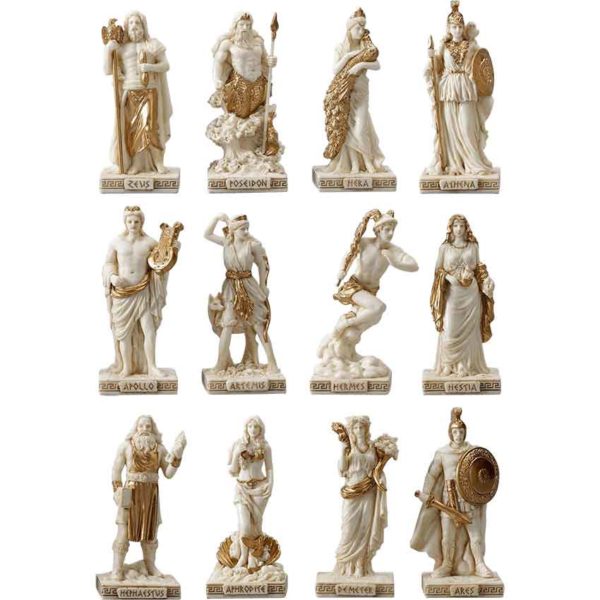 Greek Pantheon Statue Set