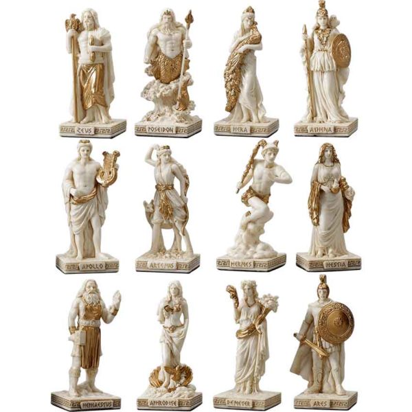 Greek Pantheon Statue Set