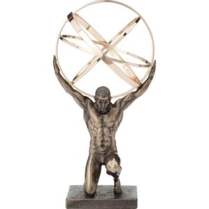 Celestial Spheres Kneeling Atlas Statue