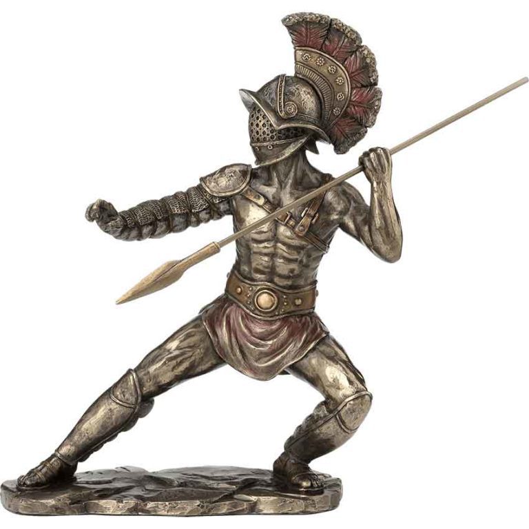 Murmillo Gladiator with Hasta Statue.