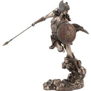 Valkyrie with Spear and Shield Statue