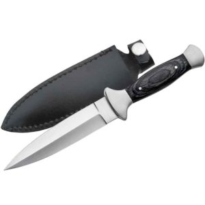 Black Wood Handle Boot Knife