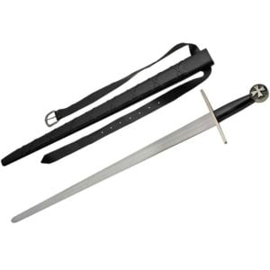 Templar Cross Sword with Scabbard Belt