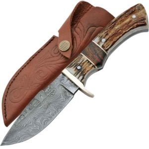 Damascus Game Skinner Knife