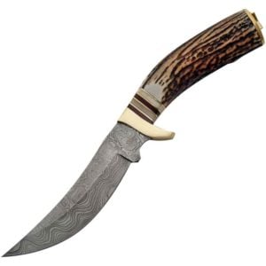Mountain Damascus Hunting Knife