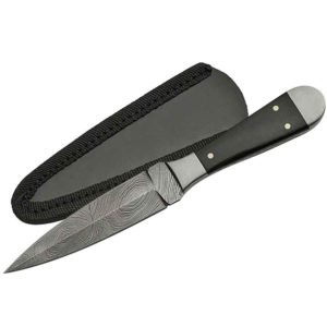 Horn Handle Damascus Bosom Dagger