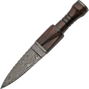 Rosewood Damascus Sgian Dubh