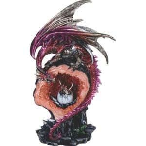 Dragon and Baby Crystal Statue