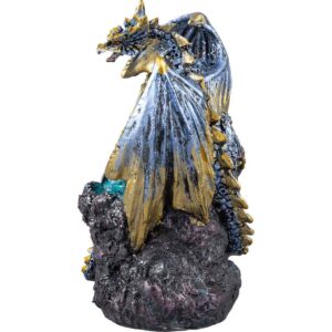 Blue Dragon with LED Crystal Stone Statue