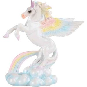 Reared Winged Unicorn Statue