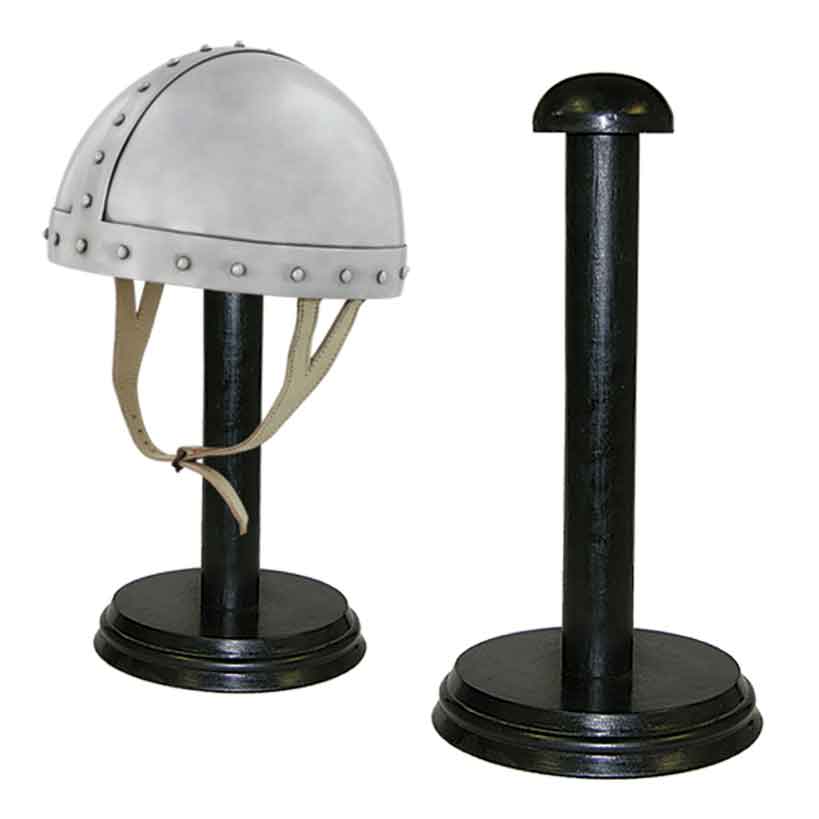 ARMOR HELMET WOODEN STAND BLACK WOODEN STAND FOR DISPLAY POST FOR  HELMET STAND 