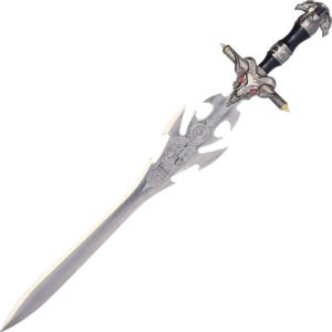 Engraved Demon Skull Sword