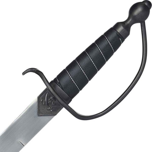 Black Hilt Pirate Sword with Scabbard