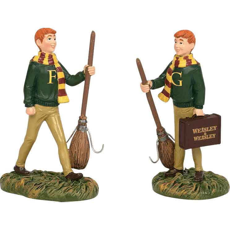 Fred and George Weasley - Harry Potter Village by Department 56