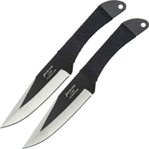 Long Two-Tone Throwing Knife Duo