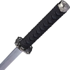Black Carved Dragon Sword Set
