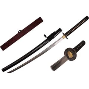 Black Windburst Damascus Katana