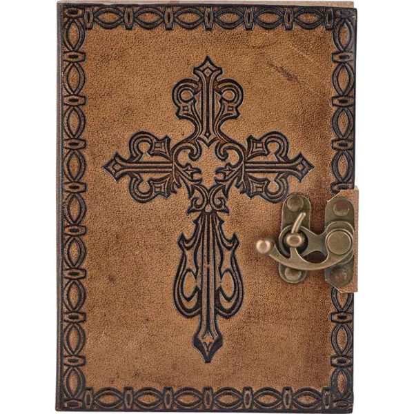 Medieval Cross Leather Diary