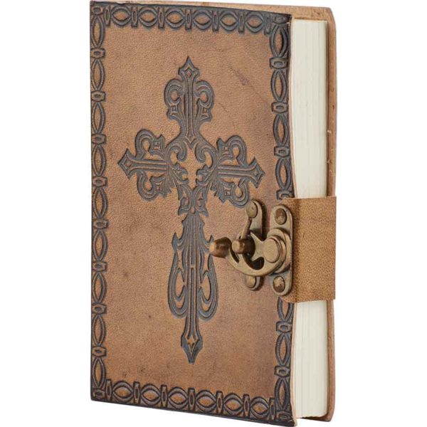 Medieval Cross Leather Diary