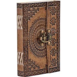 Medieval Floral Leather Diary