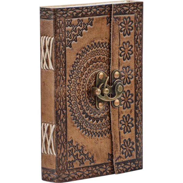 Medieval Floral Leather Diary