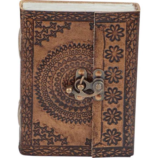 Medieval Floral Leather Diary