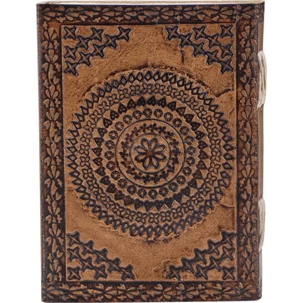 Medieval Floral Leather Diary