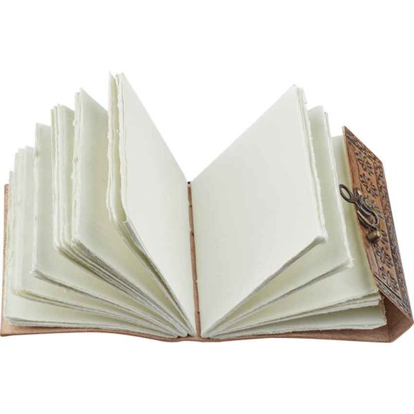 Medieval Floral Leather Diary