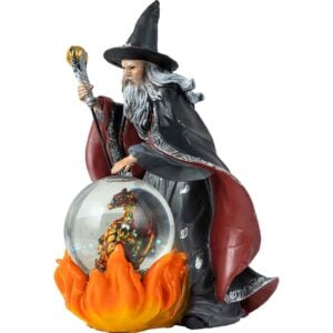 Wizard and Dragon Snow Globe