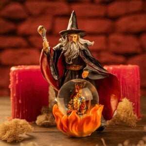 Wizard and Dragon Snow Globe