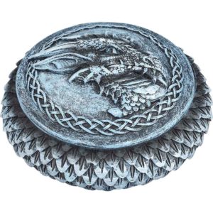 Round Ice Dragon Trinket Box