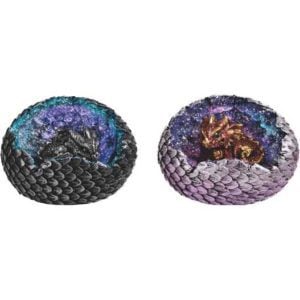 Dragon Hatchlings Resting in Eggs Duo