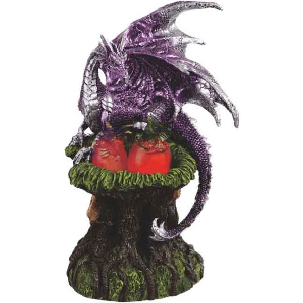 Purple Dragon Guarding Nest Statue