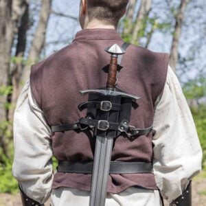 Single Sword Leather Back Harness