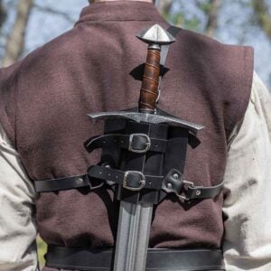 Single Sword Leather Back Harness