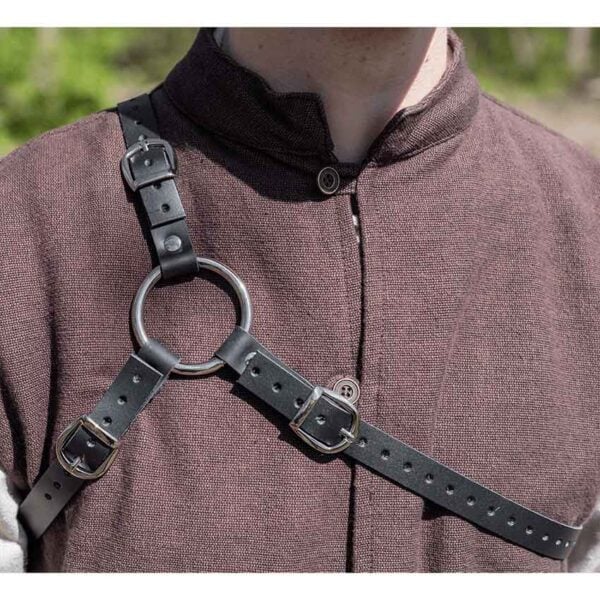 Single Sword Leather Back Harness