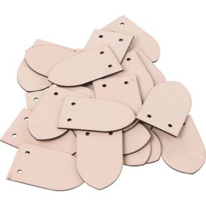 Set of 25 DIY Leather Scales - Natural 3-4 oz