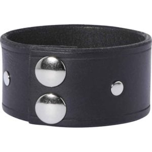 Simple Studded Leather Wrist Cuffs