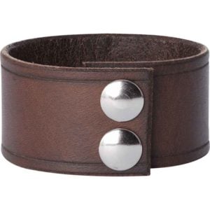 Leather Wrist Cuffs with Pirate Skull