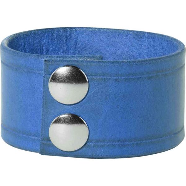 Leather Wrist Cuffs with Double Axes