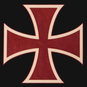 Crusader Cross Leather Arm Bracers