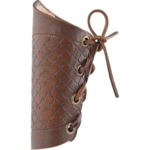 Embossed Dragon Scale Wrist Bracers