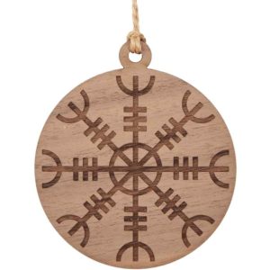 Helm of Awe Wooden Christmas Ornament