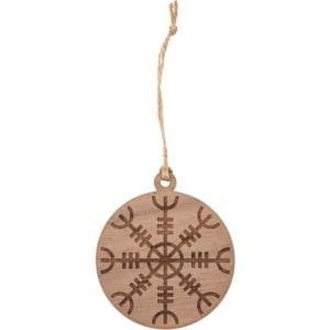 Helm of Awe Wooden Christmas Ornament