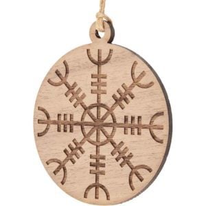Helm of Awe Wooden Christmas Ornament
