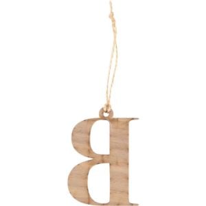Celtic Knot Letter Wooden Christmas Ornament