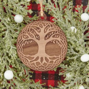 Tree of Life Wooden Christmas Ornament