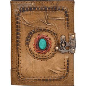 Aged Leather Journal with Latch